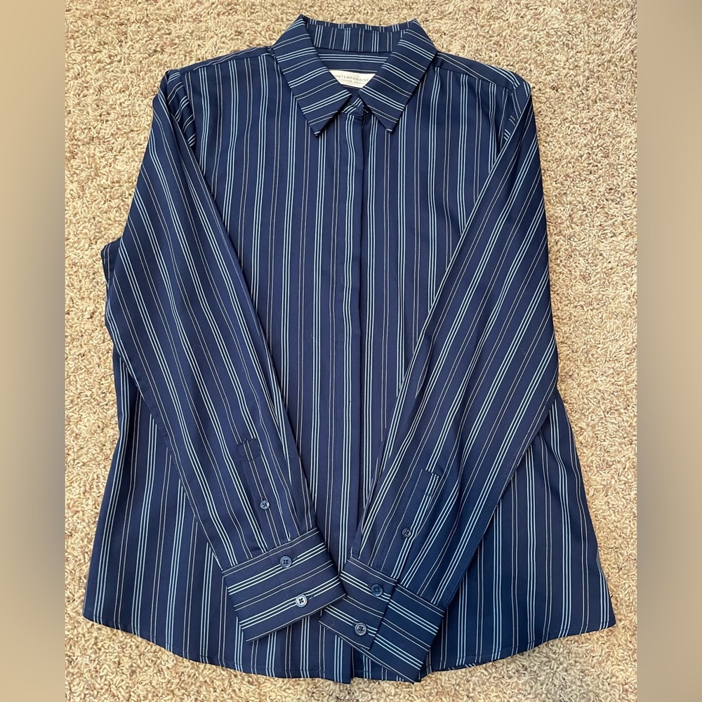 Long sleeve button up blouse